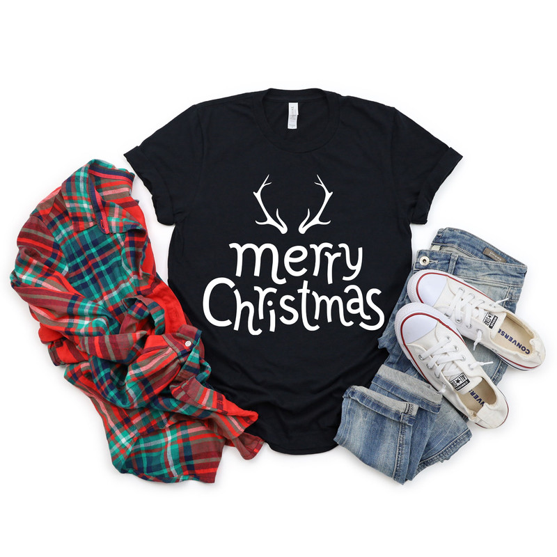 Vintage Merry Christmas Shirt,Merry Christmas Deer Shirt,Shirts For Christmas,Christmas Antlers Shirt,,Christmas Tshirt,Cute Christmas Shirt - 4.jpg