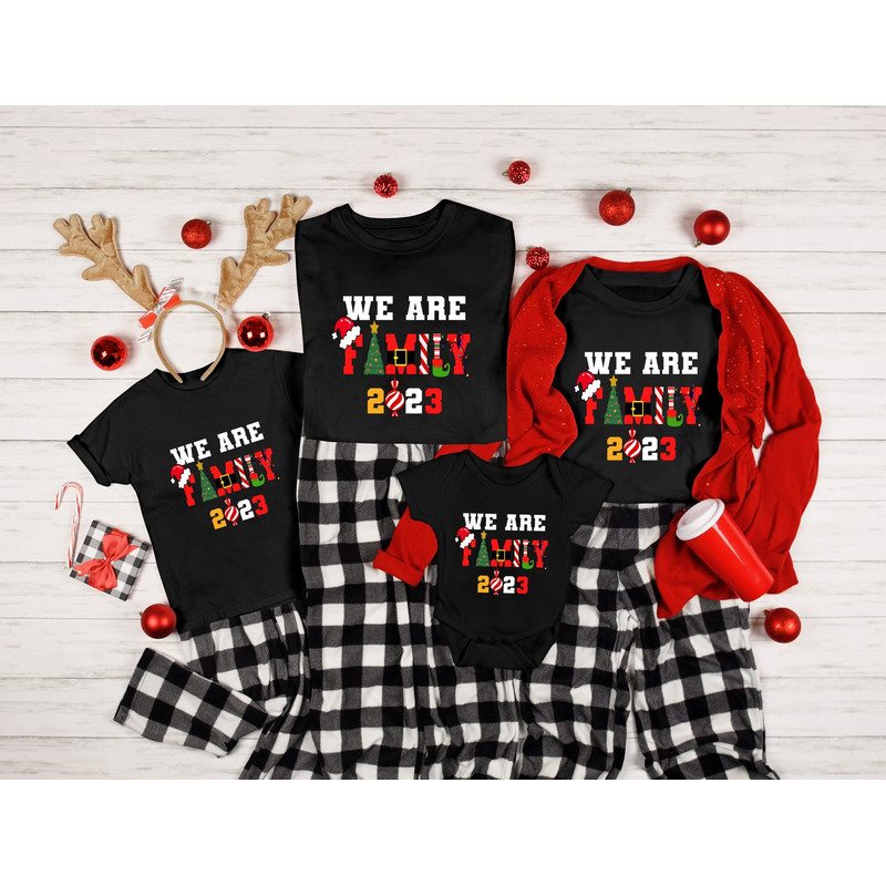 We Are Family 2023 Christmas Shirt,Matching Family Christmas Shirts,Matching Christmas 2023 Shirts,Matching Xmas Tees,Christmas Party Shirt - 1.jpg