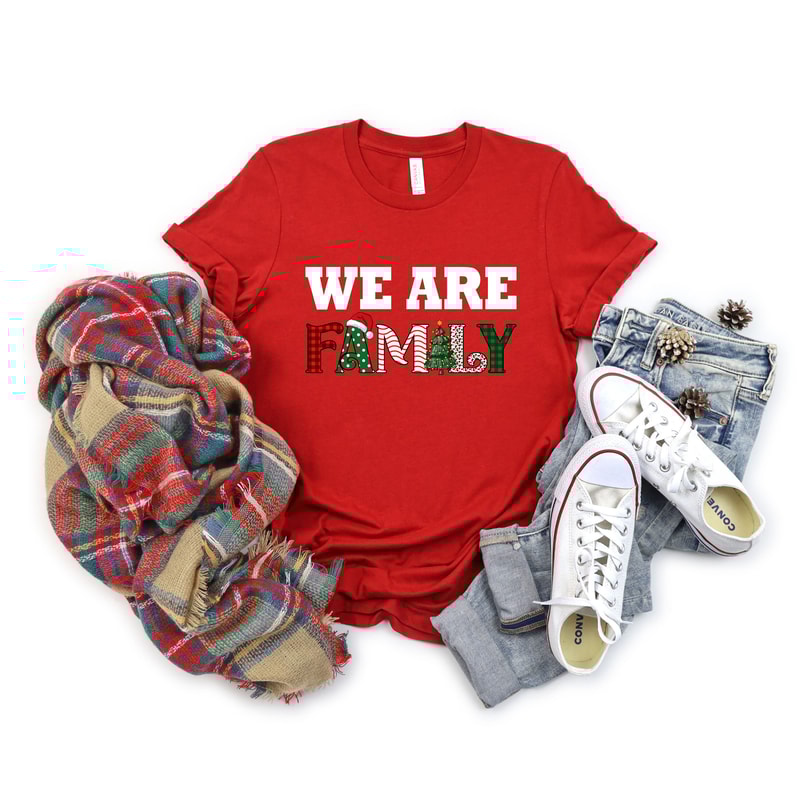 We Are Family Christmas Shirt,Custom We Are Family Christmas Shirts,Custom Family Matching Christmas Tshirt,Family Group Christmas Tee Gifts - 6.jpg