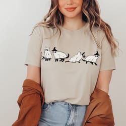 halloween black cat shirt, cat shirt, halloween shirt, halloween cat shirt, cat lover shirt, black cat shirt, spooky sea