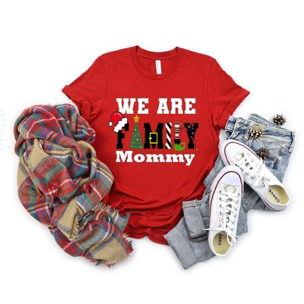 We Are Family Christmas Shirt,Family Christmas Shirt,Personalized We Are Family Christmas,Matching Christmas 2023 Shirts,Christmas Party Tee - 5.jpg