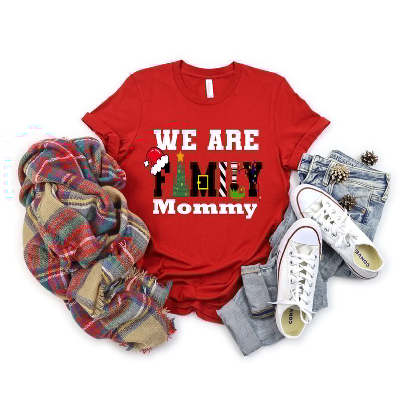 We Are Family Christmas Shirt,Family Christmas Shirt,Personalized We Are Family Christmas,Matching Christmas 2023 Shirts,Christmas Party Tee - 5.jpg