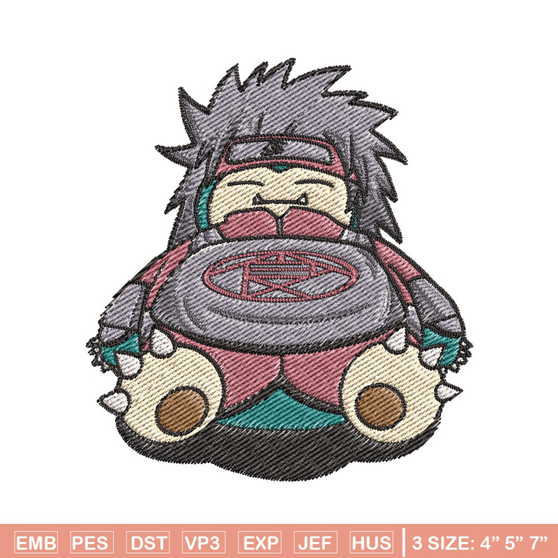 Snorlax choji embroidery design, Pokemon embroidery, Anime design, Embroidery file, Digital download, Embroidery shirt.jpg