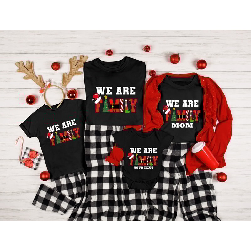 We Are Family Christmas Shirt,Matching Family Christmas Shirts,Matching Christmas 2023 Shirts,Matching Xmas Tees,Christmas Party Shirt - 1.jpg