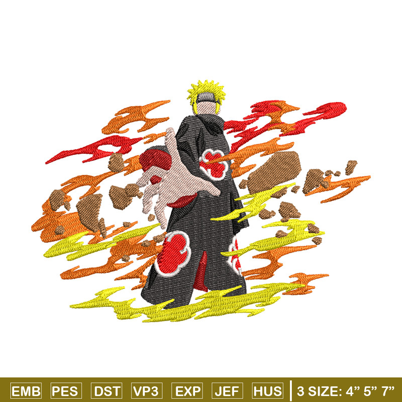 Naruto fire embroidery design, Naruto embroidery, embroidery file, anime design, anime shirt, Digital download.jpg