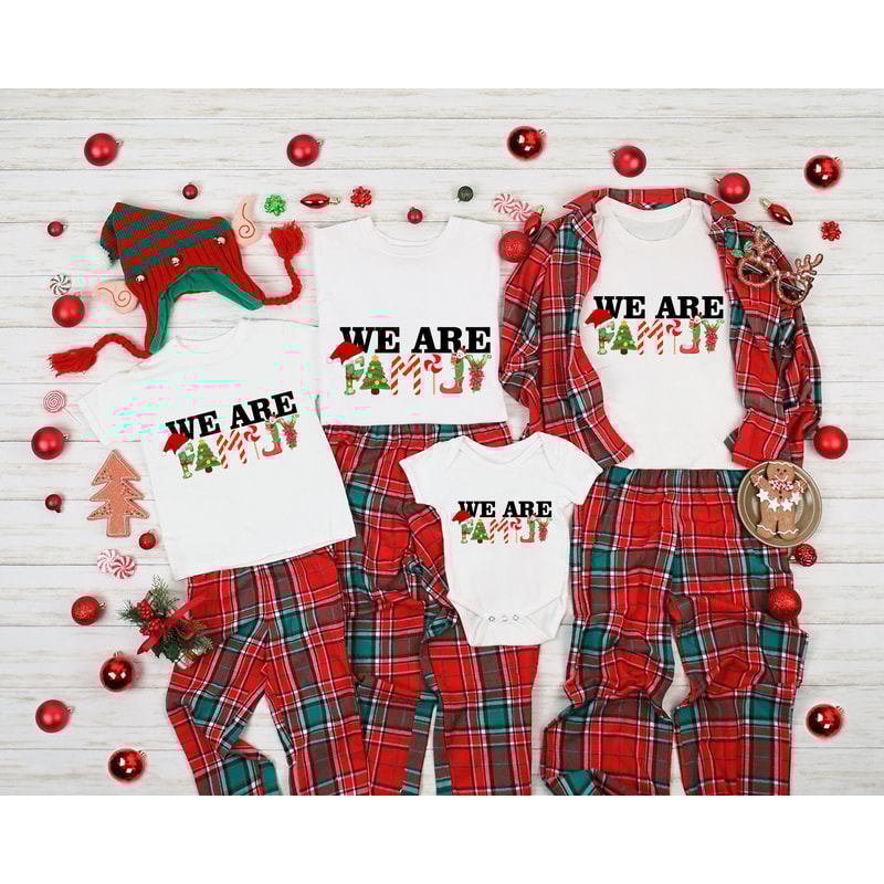 We Are Family Christmas Shirt,Matching Family Christmas Shirts,We Are Family Shirt,We Are FAmily Custom Shirt,Family Party Tshirt - 1.jpg