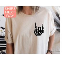 skeleton halloween shirt, skeleton halloween sweatshirt, funny skeleton hands tshirt, halloween party shirt, halloween g