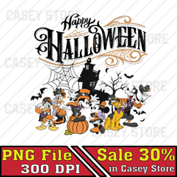 Happy Halloween PNG, Halloween Party Png, Retro Scary Halloween Png, Spooky Halloween Png, Trending Png Digital Download
