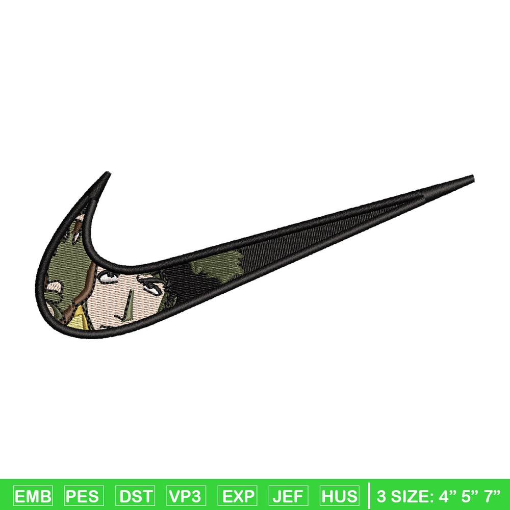 Spike nike embroidery design, Cowboy bebop embroidery, Nike design, Embroidery shirt, Embroidery file, Digital download.jpg