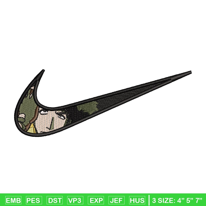 Spike nike embroidery design, Cowboy bebop embroidery, Nike design, Embroidery shirt, Embroidery file, Digital download.jpg