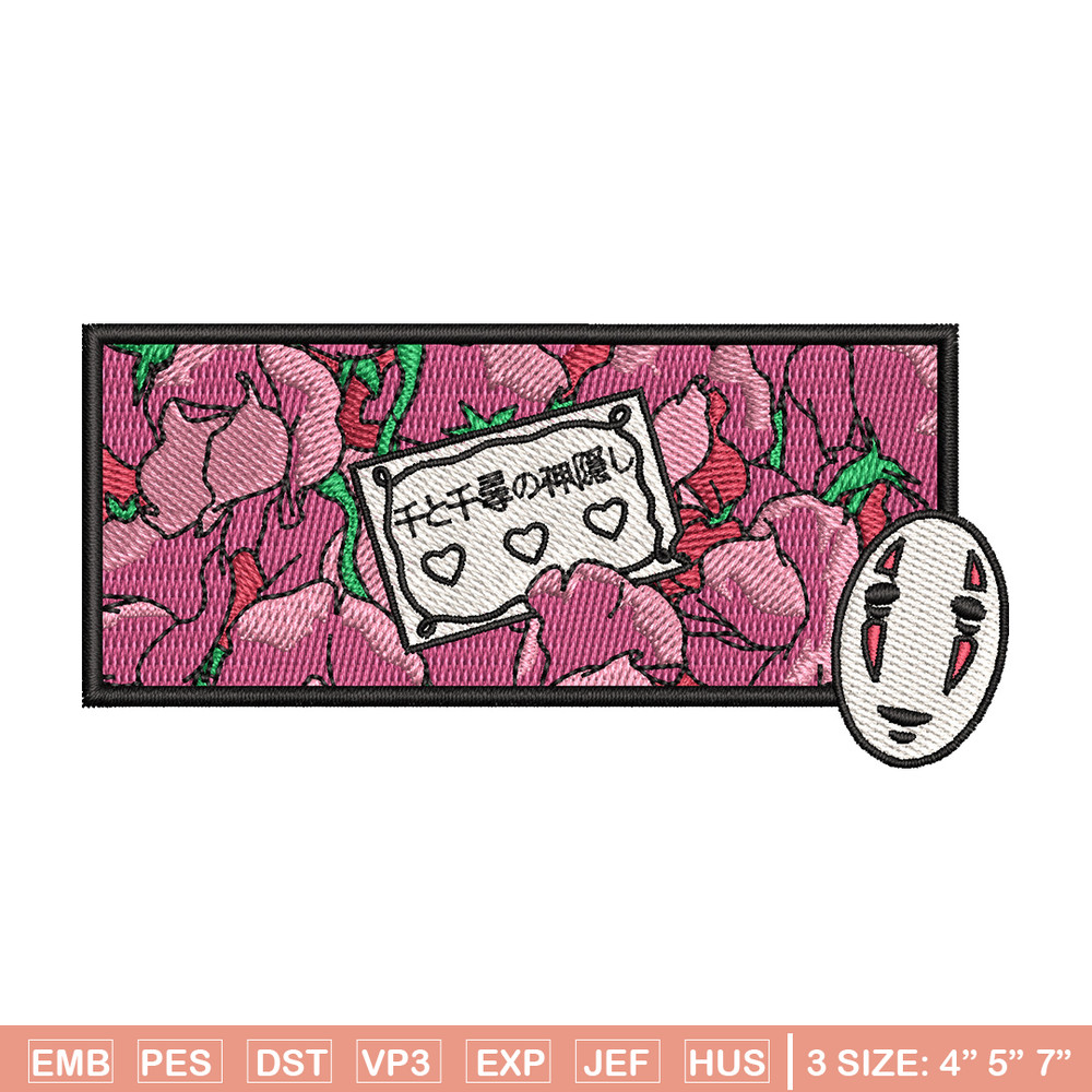 Spirited Away embroidery design, Ghibli embroidery, Anime design, Embroidery shirt, Embroidery file, Digital download.jpg