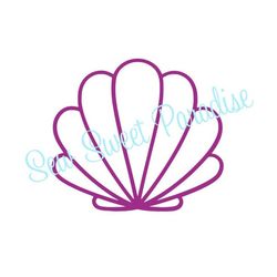 seashell svg, sea shell outline svg, beach svg, summer, digital download, cut file, sublimation, clip art (svg/dxf/png f
