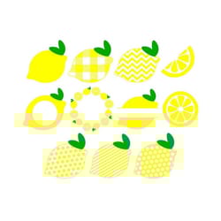 lemon svg bundle, lemon frames svg, lemonade svg, digital download, cut files, sublimation, clip art (includes 11 svg/dx