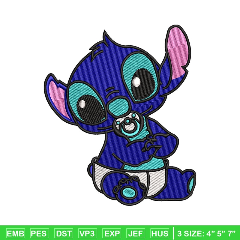 Stitch baby embroidery design, Stitch embroidery, Embroidery file, Embroidery shirt, Emb design, Digital download.jpg