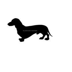 Dachshund Dxf File, Dachshund Svg File, Dachshund Silhouette Files, Dachshund Instant Download