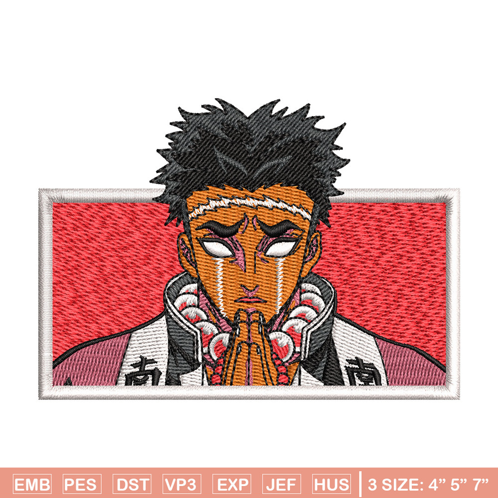 Stone hashira embroidery design, Gyomei embroidery, Anime design, Embroidery file, Embroidery shirt, Digital download.jpg