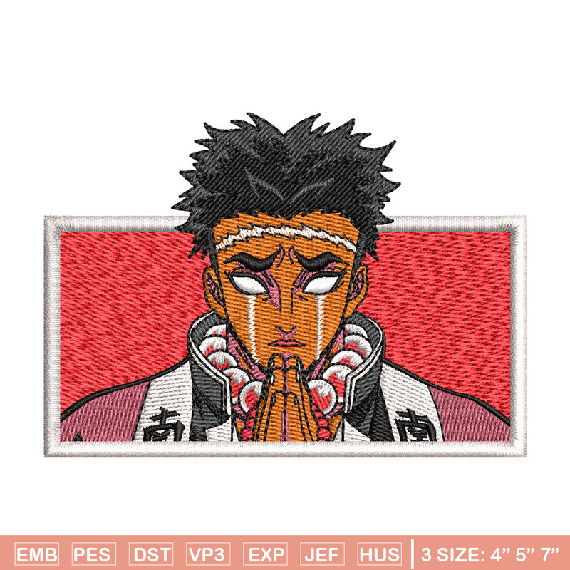 Stone hashira embroidery design, Gyomei embroidery, Anime design, Embroidery file, Embroidery shirt, Digital download.jpg