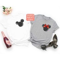 disney pocket mickey and minnie head shirt, mickey and minnie ear shirt, disney sweatshirts, disney trip shirt, minnie s