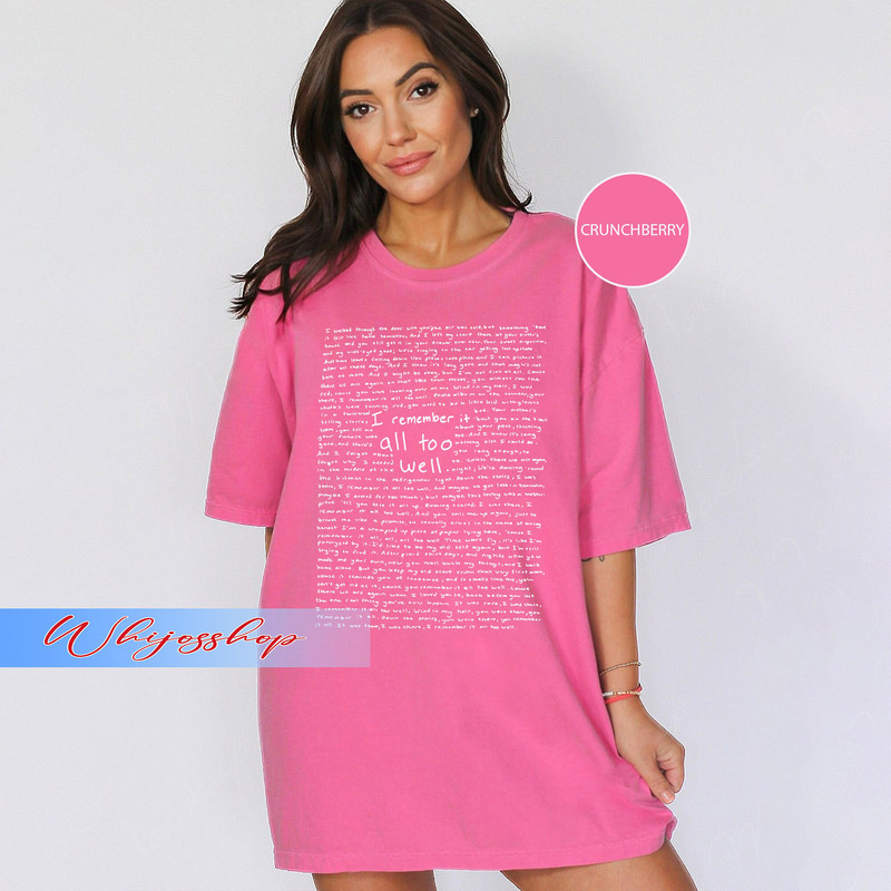 All Too Well I Remember It Shirt, Taylor All Too Well Shirt, All Too Well Albumn Shirt, Swiftie Merch For Gifts - 2.jpg