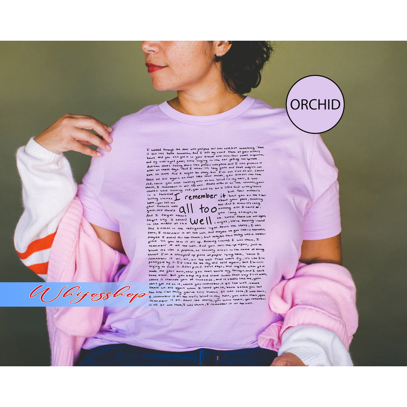 All Too Well I Remember It Shirt, Taylor All Too Well Shirt, All Too Well Albumn Shirt, Swiftie Merch For Gifts - 4.jpg