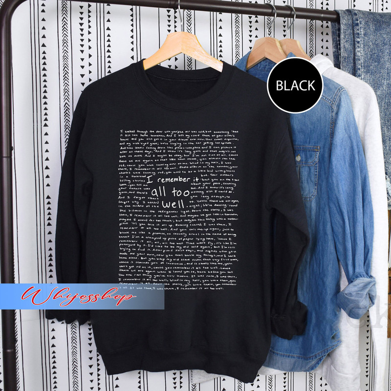 All Too Well I Remember It Shirt, Taylor All Too Well Shirt, All Too Well Albumn Shirt, Swiftie Merch For Gifts - 5.jpg