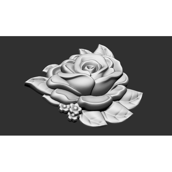 Roses Relief Set 3D STL Model for CNC Router or 3D Printing | Inspire ...