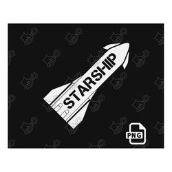 easy to use | high quality starship design png | space x | elon musk fan art | transparent background | 300dpi | 300dpi