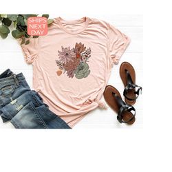 boho  floral nature shirt, oversized flower shirt, botanical shirt, plant lover shirt, flowers mom shirts, flowers sweat