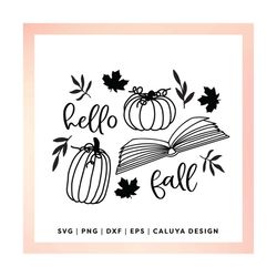 thanksgiving pumpkin svg | fall book svg | book lover svg | pumpkin & books svg, autumn gourd svg, autumn leaves svg, li
