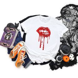 vampire lips shirt,halloween party shirts, hocus pocus,sanderson sisters tee,halloween outfit, 2022 halloween shirts,vam