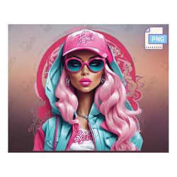 barbie magic png - sublimation designs, clipart - instant download, pink doll png, girl png, sticker clipart - png files