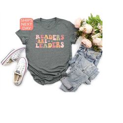 readers are leaders shirt, reading teacher shirt, school librarian tee, book lover tshirt, one more chapter, librarian s