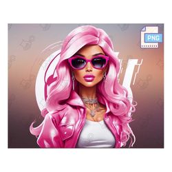 magic barbie png - sublimation designs, clipart - instant download, pink doll png, girl png, sticker clipart - png files