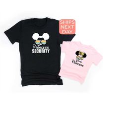 disney father's day shirt, dad princess security shirt, happy father's day, father's day vacation, disney trip, daughter