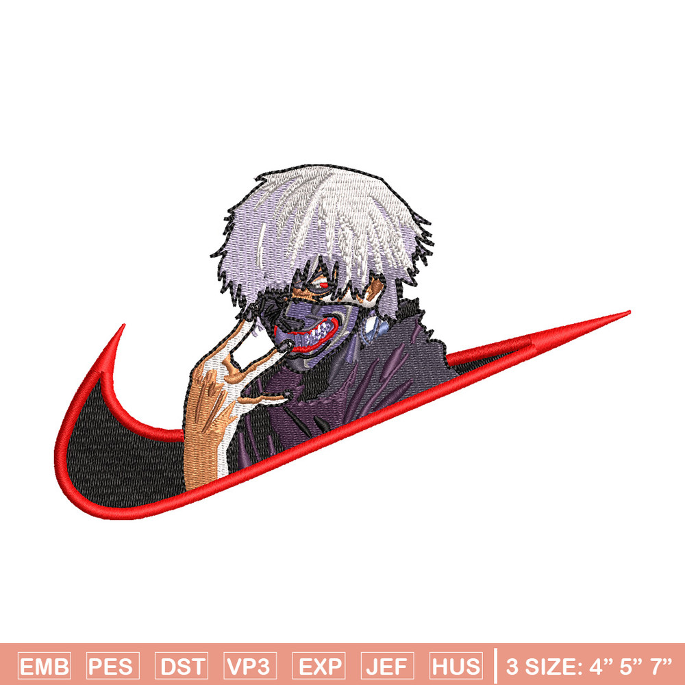 Swoosh kaneki embroidery design, Kaneki embroidery,Anime design, Embroidery file, Embroidery shirt, Digital download.jpg