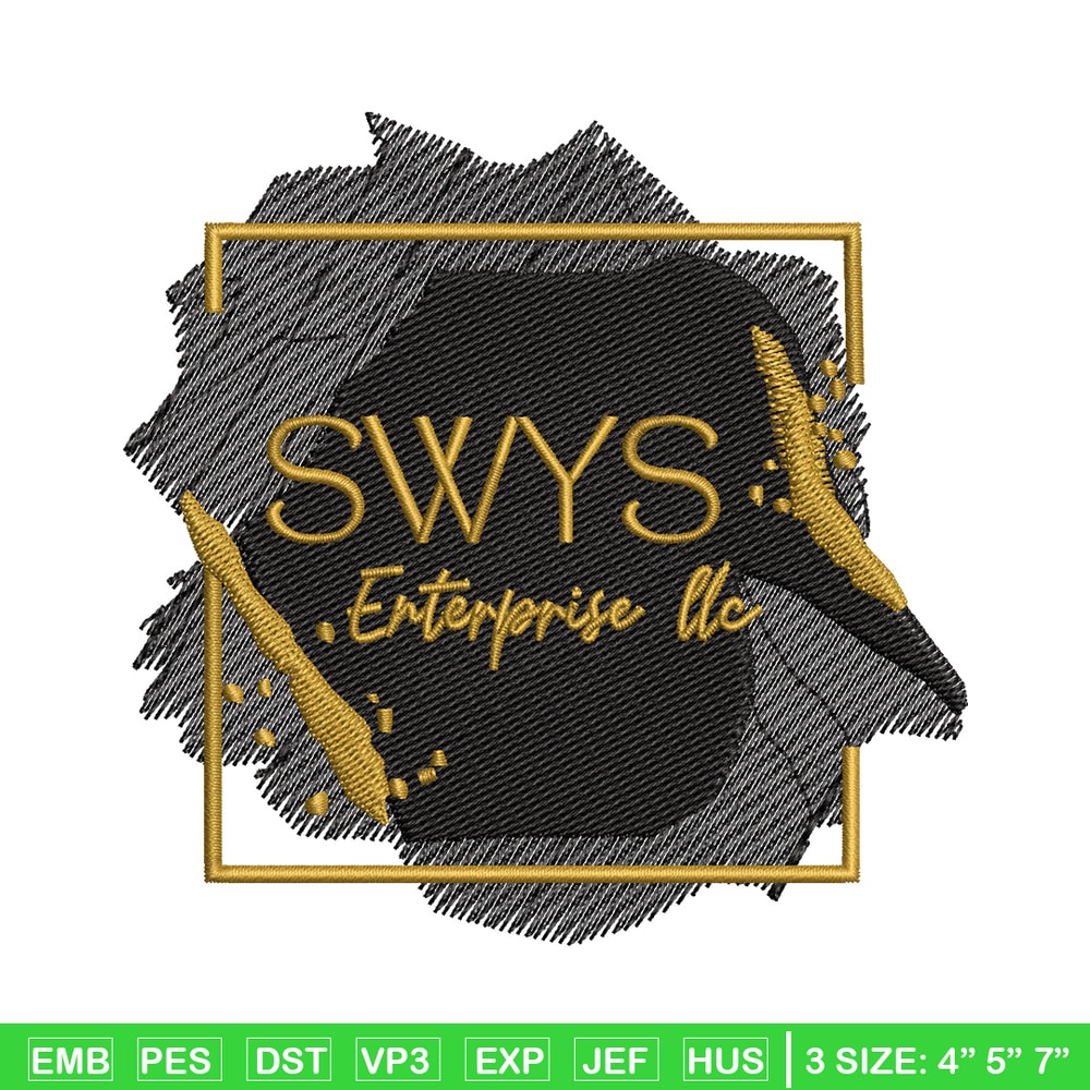 Swys logo embroidery design, Logo embroidery, Emb design, Embroidery shirt, Embroidery file, Digital download.jpg