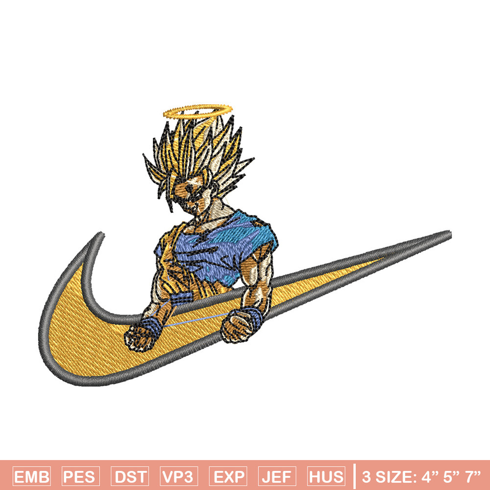 Swoosh songoku embroidery design, Dragonball embroidery, Nike design,Embroidery file, Embroidery shirt, Digital download.jpg
