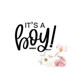 it's a boy svg, pregnancy announcement svg, gender reveal svg, newborn svg, baby shower svg, hand lettered svg, baby boy