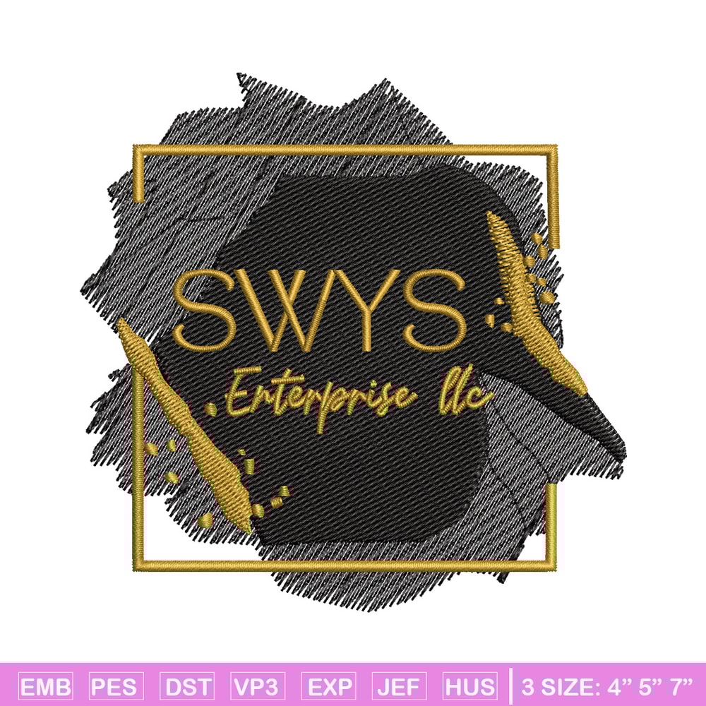 Swys logo embroidery design, Logo embroidery, Emb design, Embroidery shirt, Embroidery file, Digital download.jpg