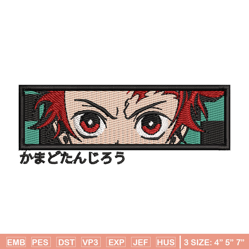 Tanjiro eyes box embroidery design, Tanjiro embroidery, Anime design, Embroidery shirt, Embroidery file,Digital download.jpg