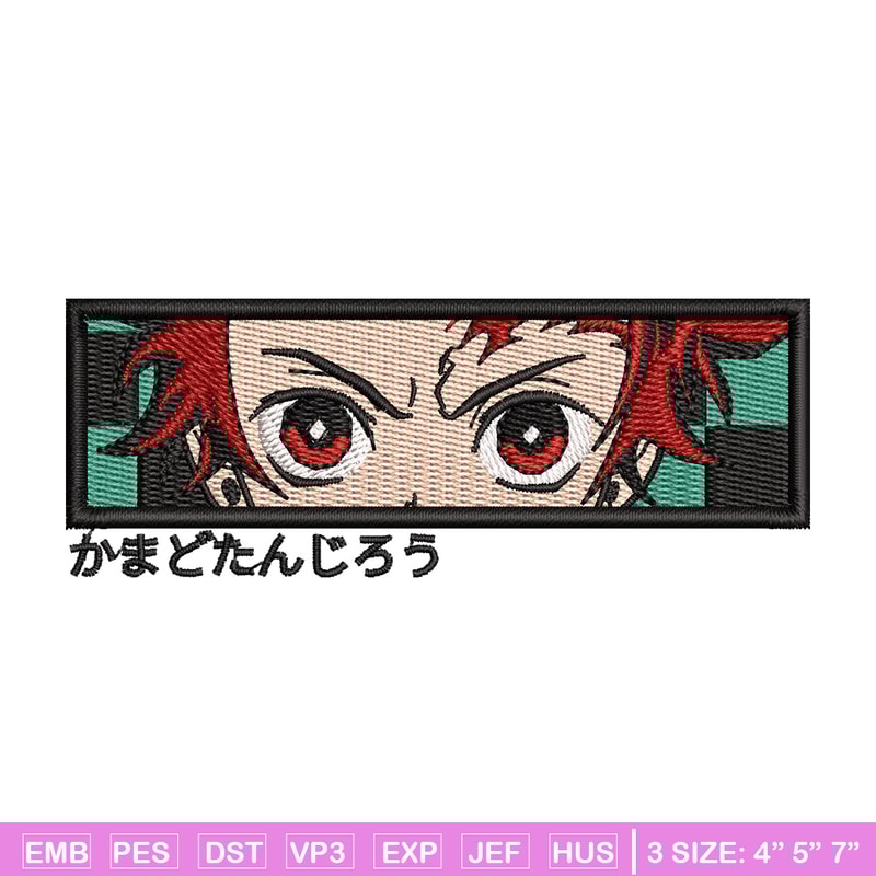 Tanjiro eyes box embroidery design, Tanjiro embroidery, Anime design, Embroidery shirt, Embroidery file,Digital download.jpg