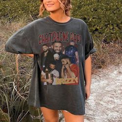 vintage drake t-shirt, drake champagne papi shirt, vintage 90s bootleg shirt
