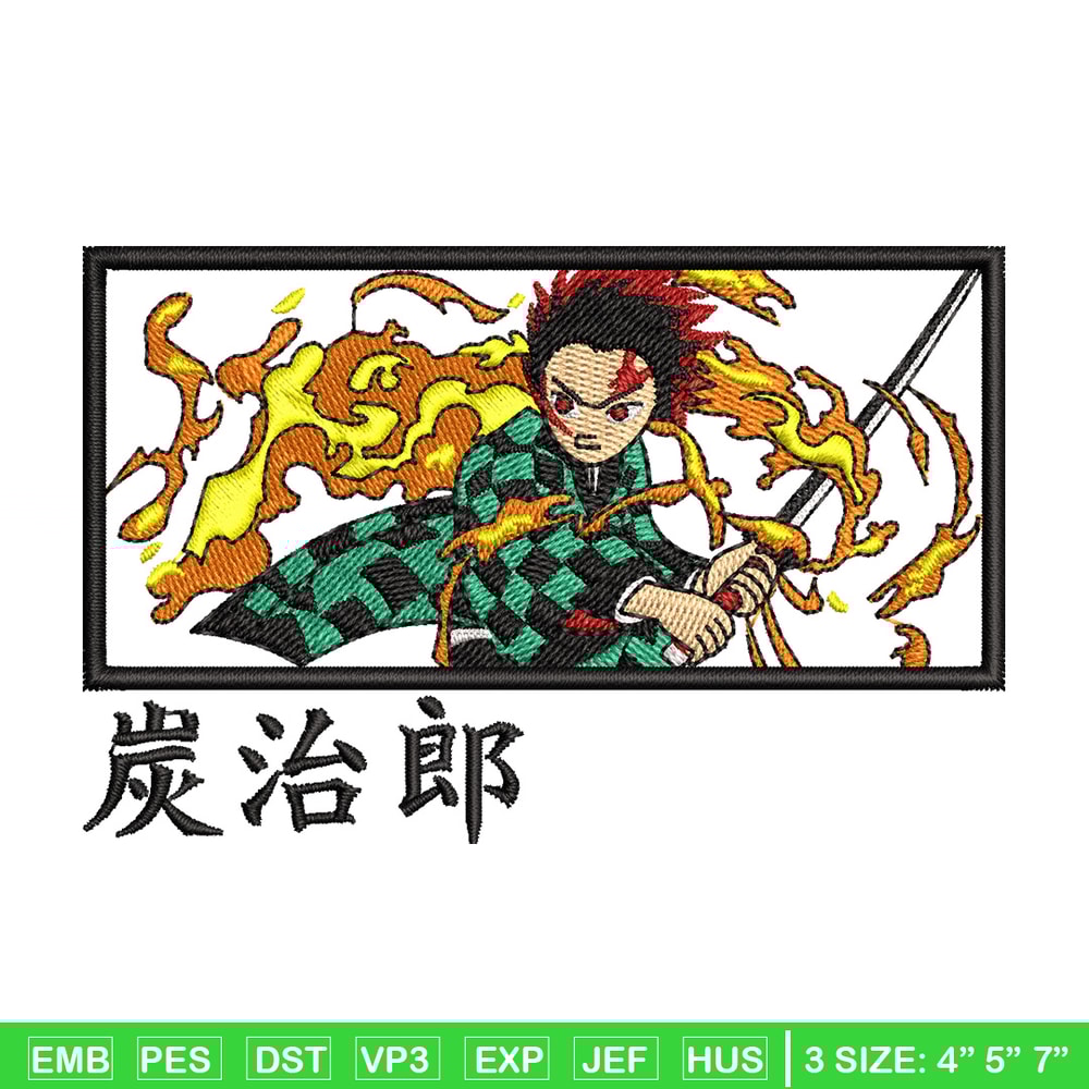 Tanjiro fire box embroidery design, Tanjiro embroidery, Anime design, Embroidery shirt, Embroidery file,Digital download.jpg