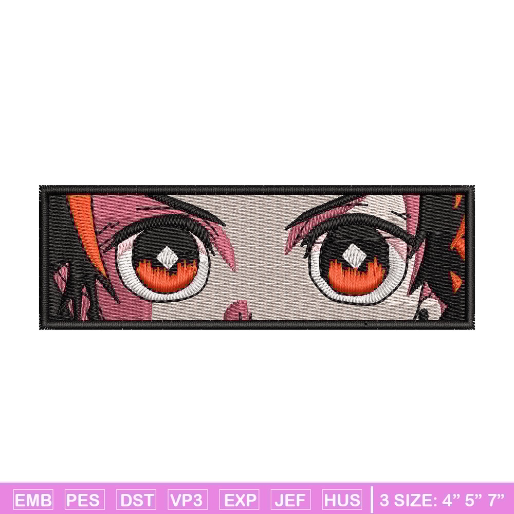 Tanjiro eyes embroidery design, Tanjiro embroidery, Anime design, Embroidery shirt, Embroidery file, Digital download.jpg