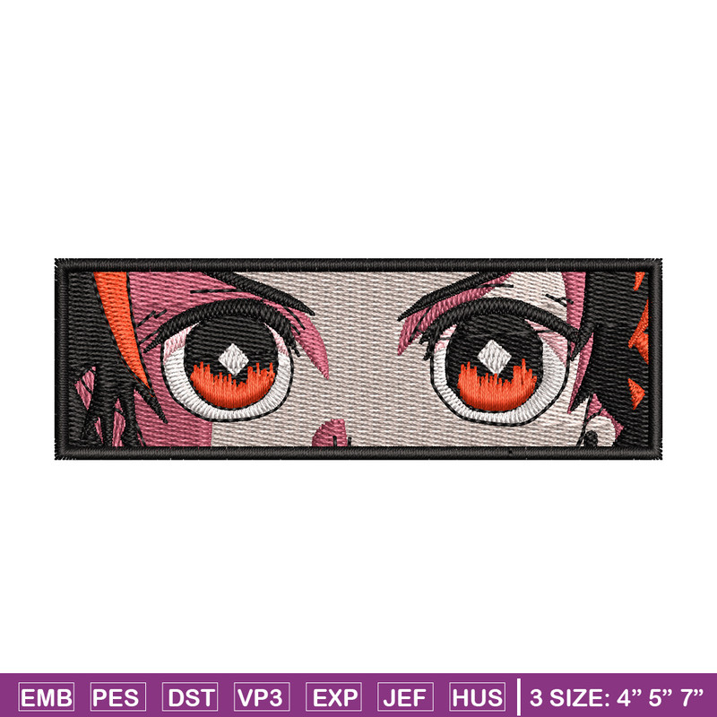 Tanjiro eyes embroidery design, Tanjiro embroidery, Anime design, Embroidery shirt, Embroidery file, Digital download.jpg
