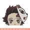 Tanjiro mask embroidery design, Tanjiro embroidery, Anime design, Embroidery shirt, Embroidery file,Digital download.jpg