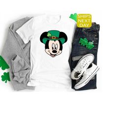 mickey st. patrick's shirt, st. patrick's day shirt, disney st. patricks day tee, st. patricks day gifts, mouse shamrock