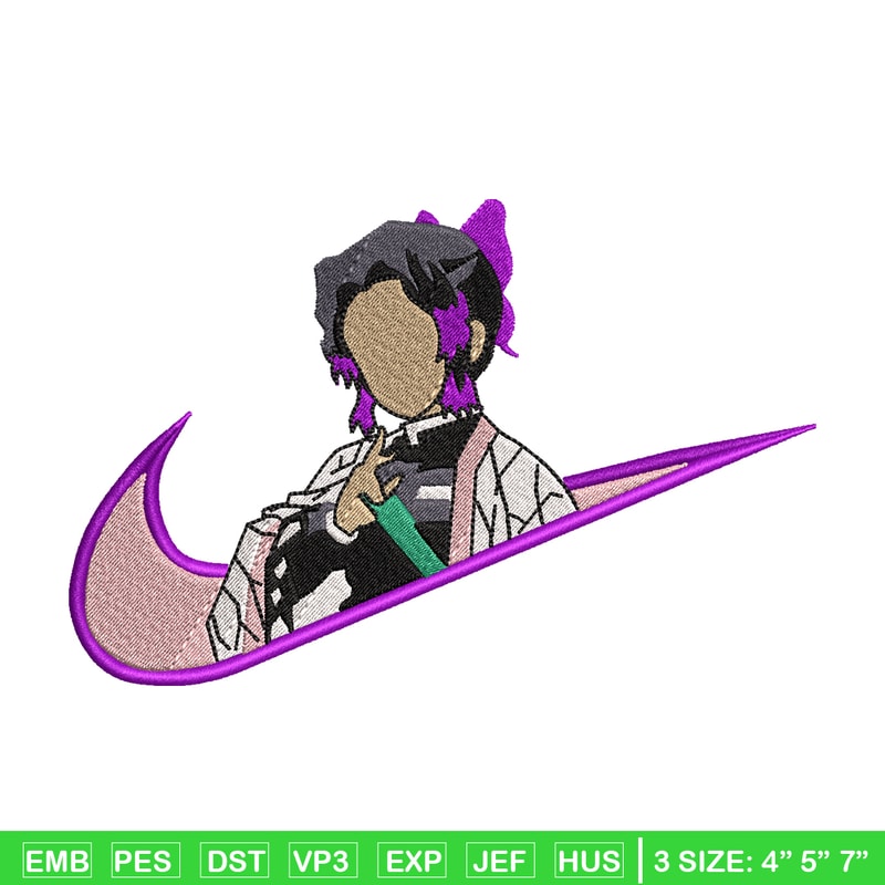 Nike Shinobu embroidery design, Kimetsu no Yaiba embroidery, Nike design, anime design, anime shirt, Digital download.jpg