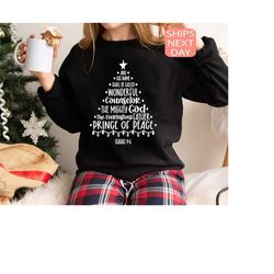 religious christmas sweatshirt, faith sweater, christmas gifts, christian gift, jesus quotes hoodie, religious shirt, ch