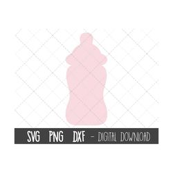 Baby bottle svg, baby svg, pink baby bottle clipart, baby shower svg, baby bottle svg png, dxf, baby cricut silhouette s